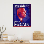 President John McCain Poster (Kitchen)