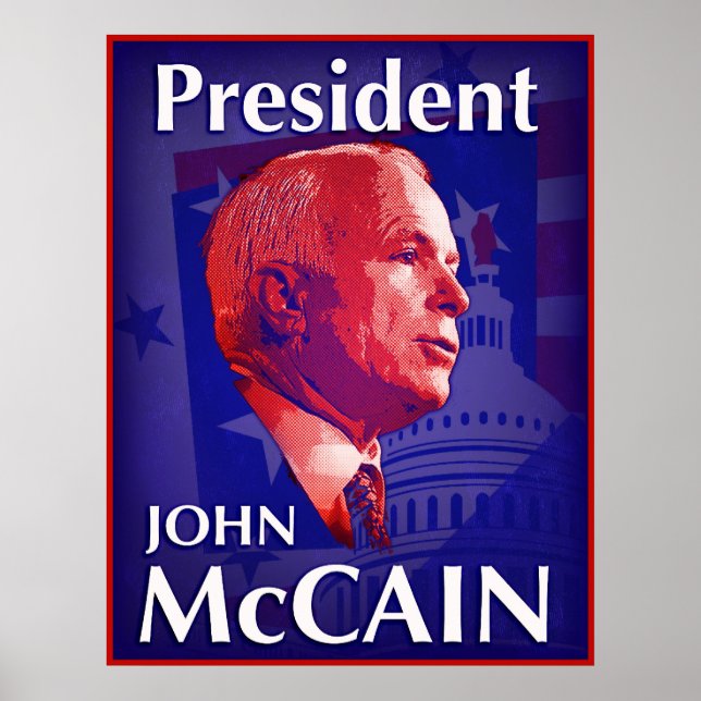 President John McCain Poster (Front)