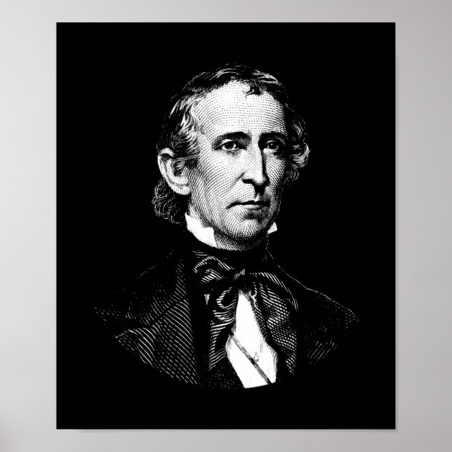 President John Tyler Graphic Poster (Front)