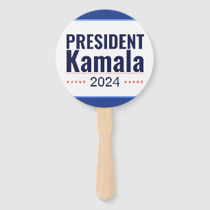 President Kamala 2024 Election Hand Fan