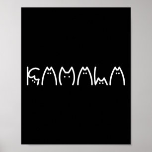 President Kamala 2024 Kamala Cat Letter Font Desig Poster