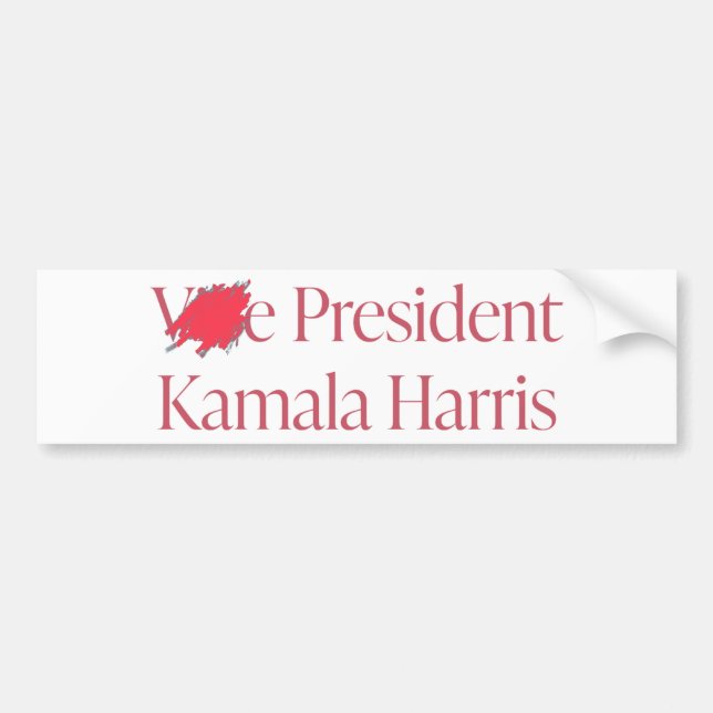 President Kamala Harris Bumper Sticker (Front)