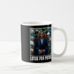 President Kamala Harris Portrait Lotus For Potus Z Coffee Mug