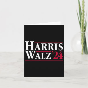 President Kamala Harris Tim Walz Vp Brat Cat Ladie Card