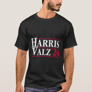 President Kamala Harris Tim Walz Vp Brat Cat Ladie T-Shirt