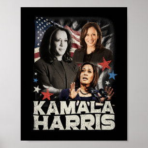 President Kamala Harris We're Not Going Back 2024  Poster