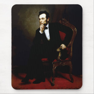 President Lincoln Painting Mouse Mat