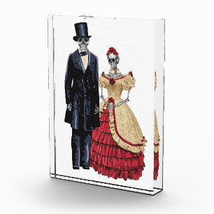 President Lincoln Skeleton, Halloween Skeleton Photo Block