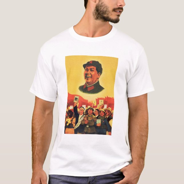 President Mao Is The Red Sun In My Heart Chinese T-Shirt (Front)