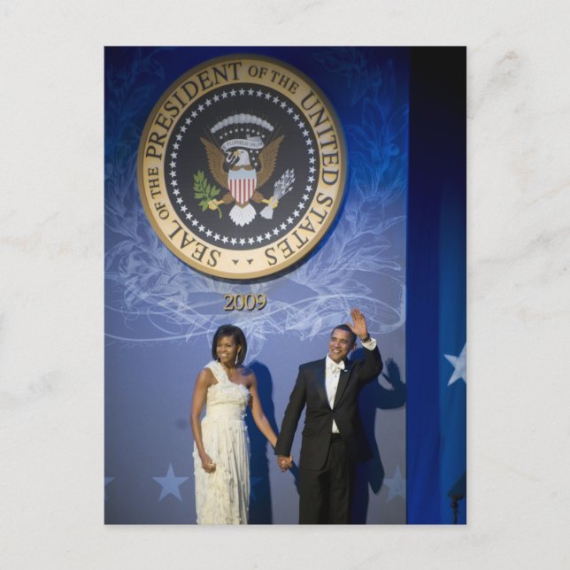 President & Mrs. Obama Postcard (Front)