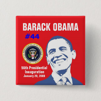 President Obama 15 Cm Square Badge