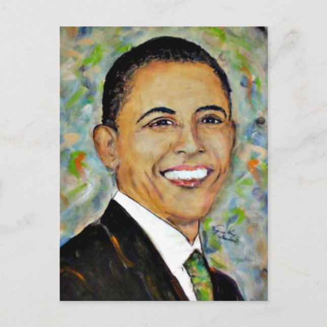 President Obama (2008) Portrait Postcard (Front)