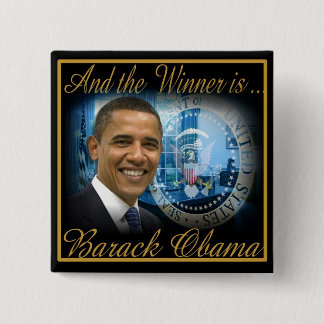 President Obama 2012 Re-election 15 Cm Square Badge