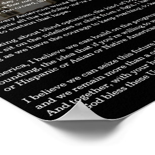 President Obama 2012 Victory Speech Poster