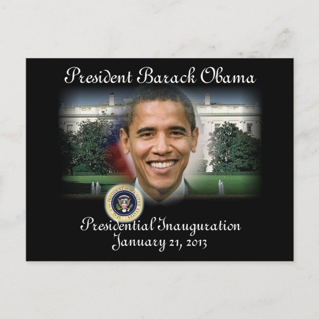 PRESIDENT OBAMA 2013 Inauguration Postcard (Front)