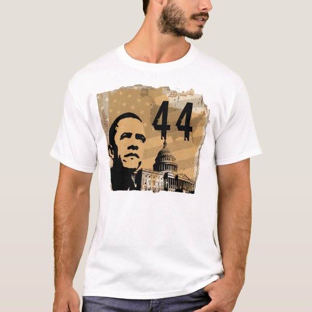 President Obama 44- One Voice speech T-Shirt (Front)