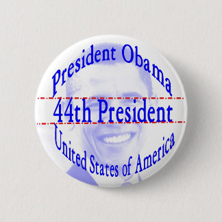 President Obama 44th President 6 Cm Round Badge