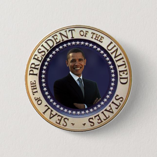 President Obama 6 Cm Round Badge (Front)