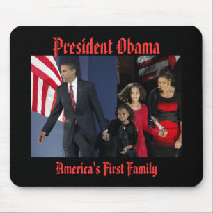 President Obama AMERICA'S FIRST FAMILY Mouse Mat