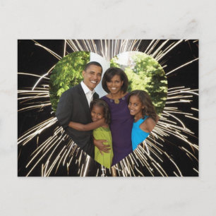 President Obama America's First Family Photo Postcard
