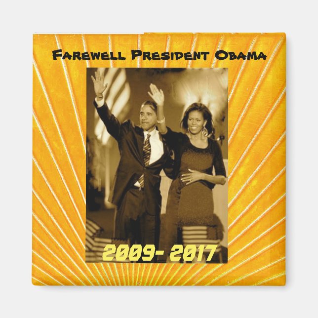 President Obama and First Lady Michelle Obama Magnet (Front)