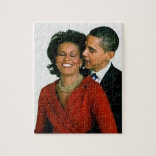 PRESIDENT OBAMA AND FIRST LADY-PUZZLE JIGSAW PUZZLE