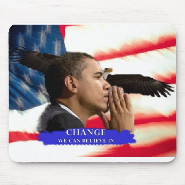 President Obama CHANGE Mouse Mat (Front)