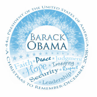 President Obama Christmas Ornament Photo Sculpture Decoration