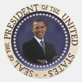 President Obama Classic Round Sticker