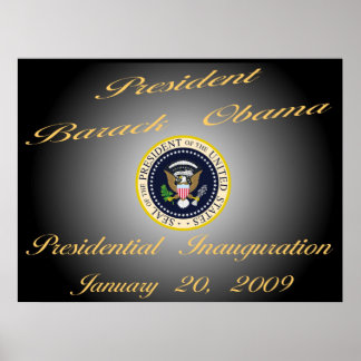 President Obama Commemorative 40"x30" Poster