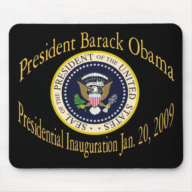 President Obama Commemorative Inauguration Mouse Mat (Front)