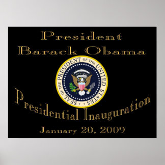 President Obama Commemorative  Poster