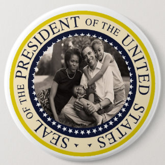 President Obama First Family Commemorative 6" 6 Cm Round Badge