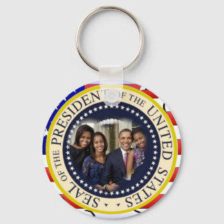 President Obama First Family Keepsake Key Ring