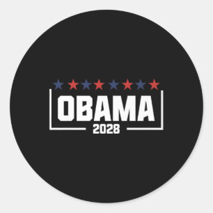 President Obama For 2028 Premium Classic Round Sticker