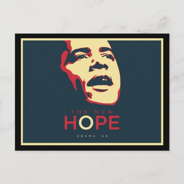 President Obama Hope Postcard - Customised (Front)