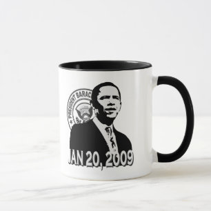 President Obama Inauguration BW Mug