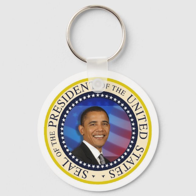 PRESIDENT OBAMA Inauguration Commemorative Key Ring (Front)