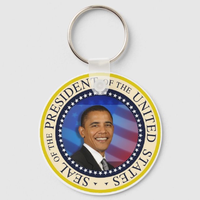 PRESIDENT OBAMA Inauguration Commemorative Key Ring (Front)