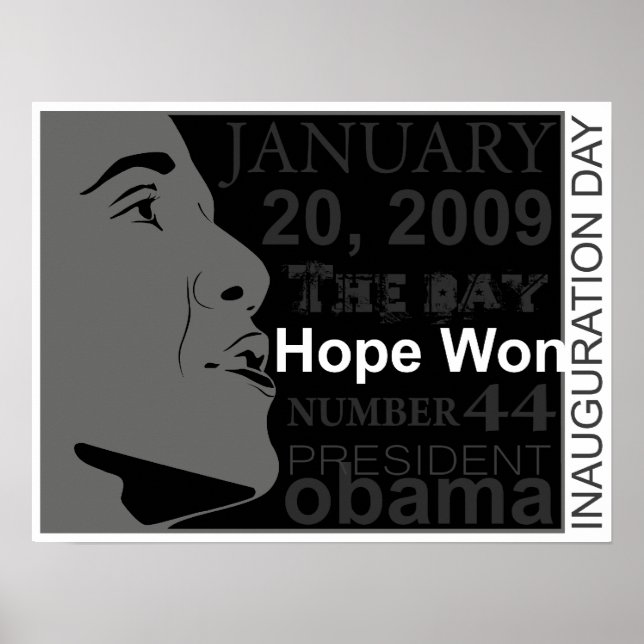 president obama - inauguration day poster (Front)