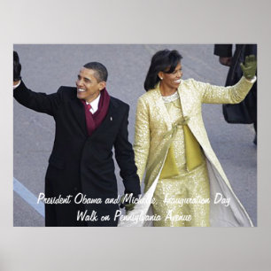 President Obama Inauguration Day Walk Poster