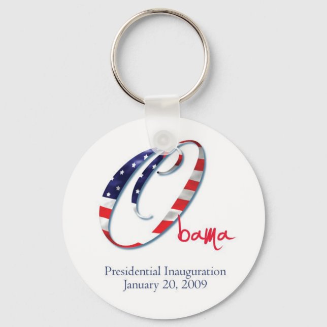 President Obama-Inauguration Key Ring (Front)