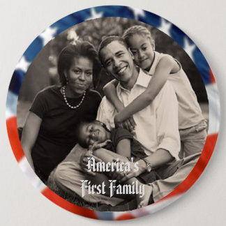 President Obama Keepsakes First Family 6" Button