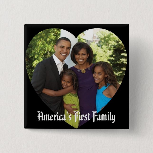 President Obama Keepsakes First Family Button (Front)