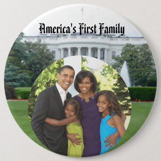 President Obama Keepsakes First Family Large 6" 6 Cm Round Badge
