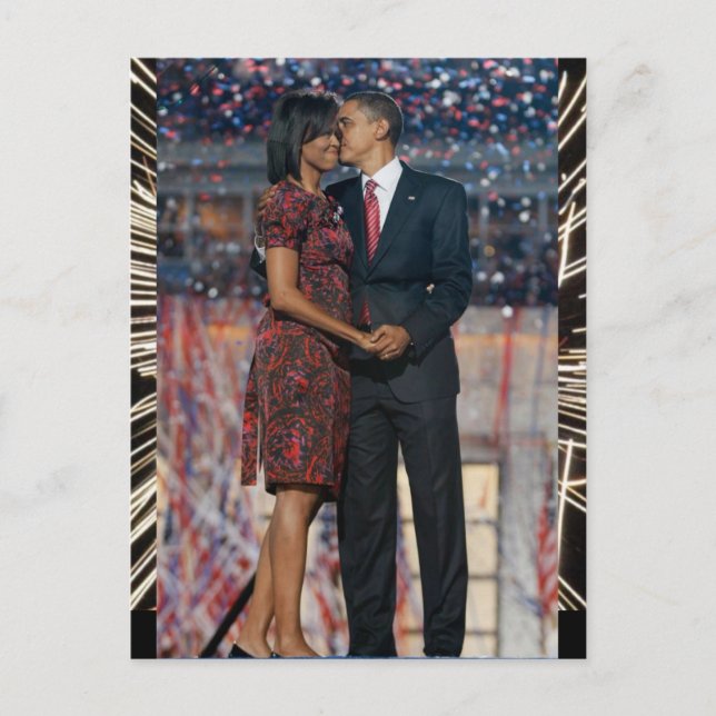 President Obama & Michelle Keepsake Postcard (Front)