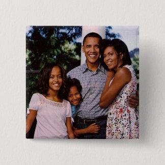 President Obama Our First Family Button