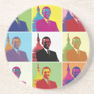 President Obama Pop Art Coaster