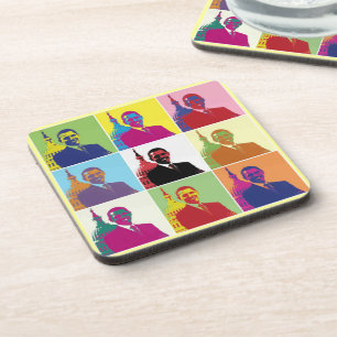 President Obama Pop Art Coaster