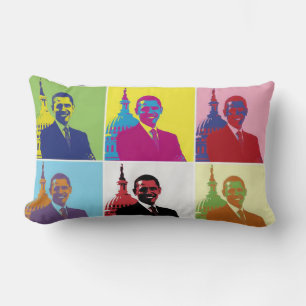 President Obama Pop Art Lumbar Cushion